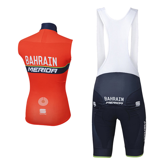 Gilet antivento Bahrain Merida 2017 arancione